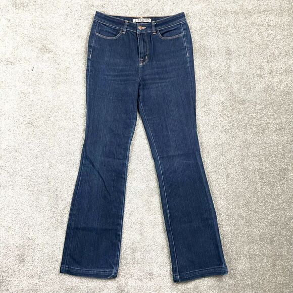 J Brand Mary Richards Four Way Stretch Dark Wash High Rise Flare Bootcut Blue 29 - Picture 1 of 6